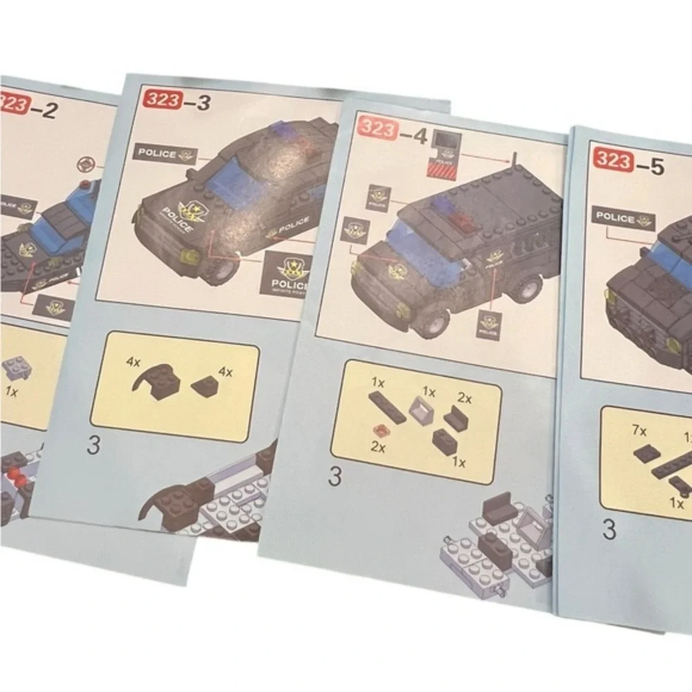 City Police Station Building Kit,‎ SWAT Mobile Command Center Truck Building Toy